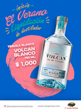 TEQUILA VOLCAN BLANCO 750 ML