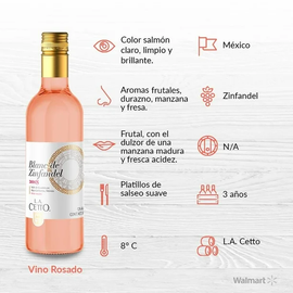 BLANC DE ZINFANDEL VINO ROSADO