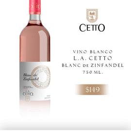 L.A CETTO BLANC DE ZINFANDEL 750 ML