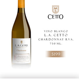 L.A. CETTO CHARDONNAY RVA. BLANCO 750 ML